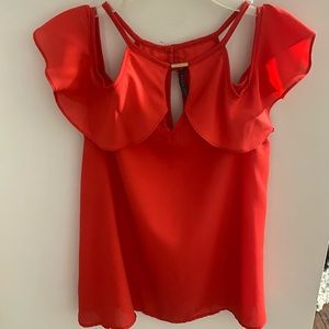 Off the Shoulder Red Top
